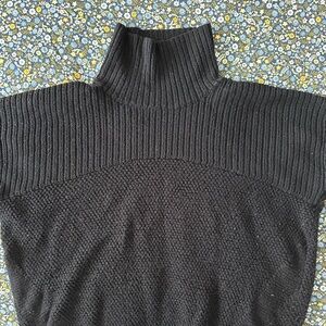 lululemon athletica Black Cowl Neck Sweater